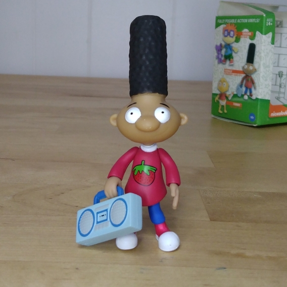 Nickelodeon Hey Arnold Gerald Action Figure Strawberry Shirt Hot Topic Exclusive - Picture 3 of 7